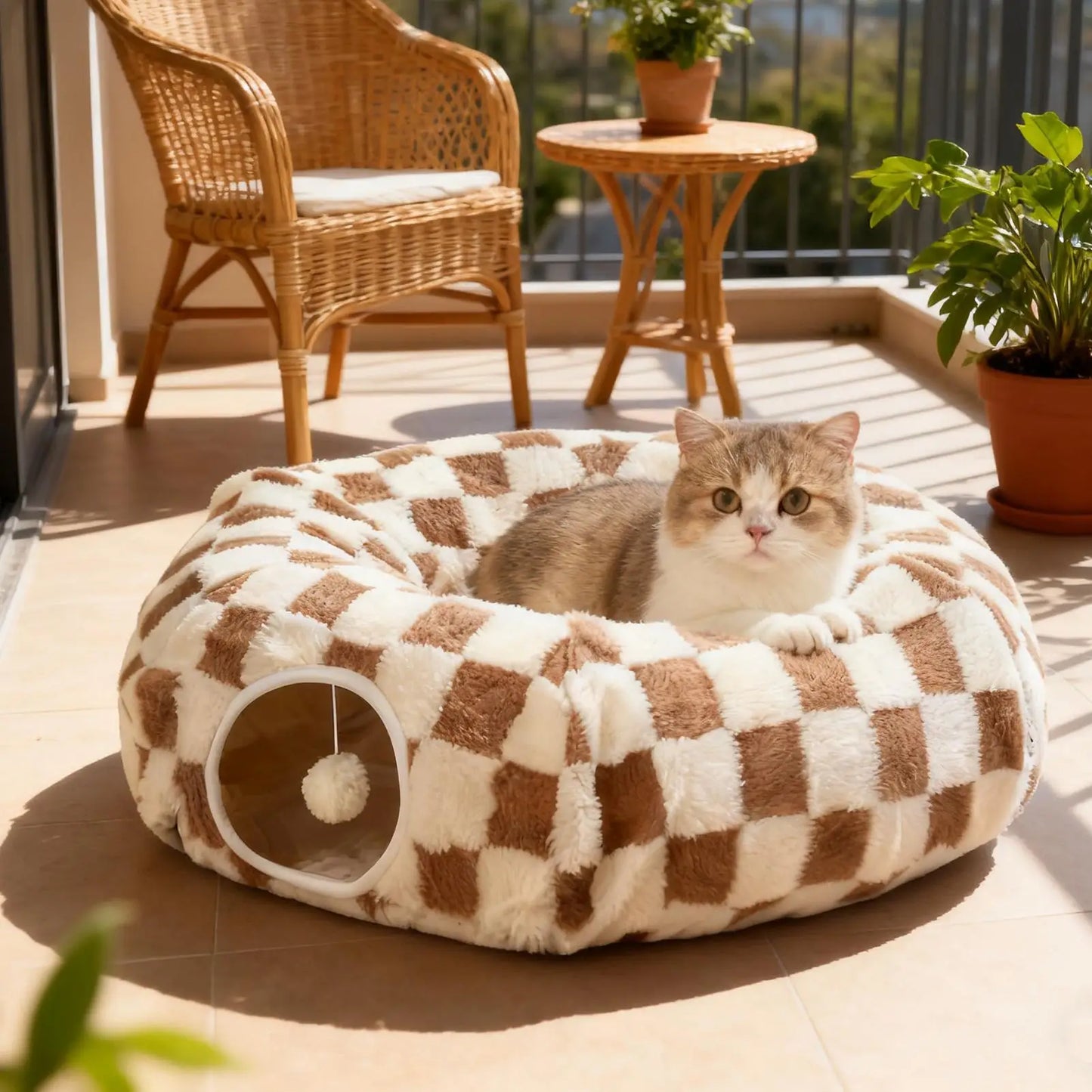 Cat Donut Tunnel Bed