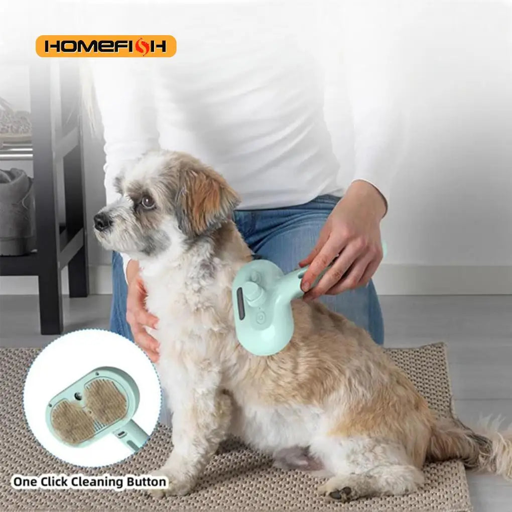 Pet Steam Grooming Brush