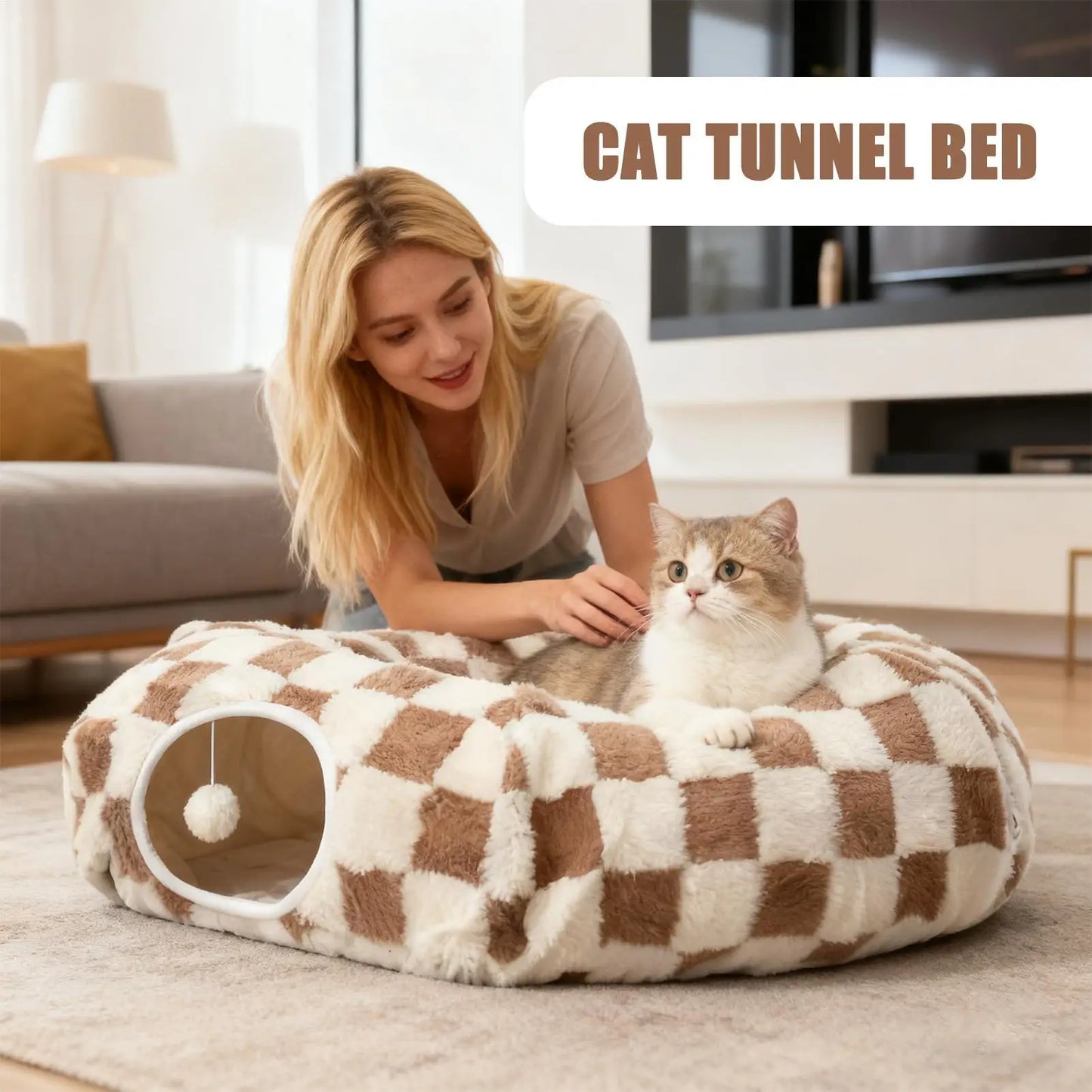 Cat Donut Tunnel Bed