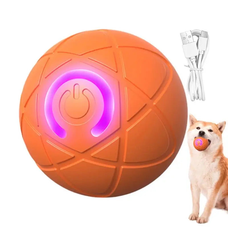 LED Self-Rolling Dog Ball