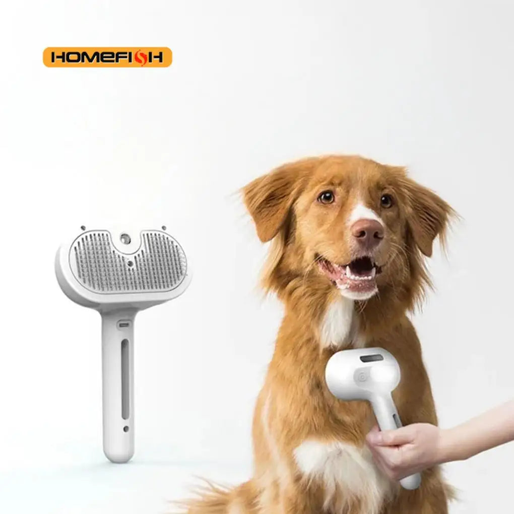 Pet Steam Grooming Brush