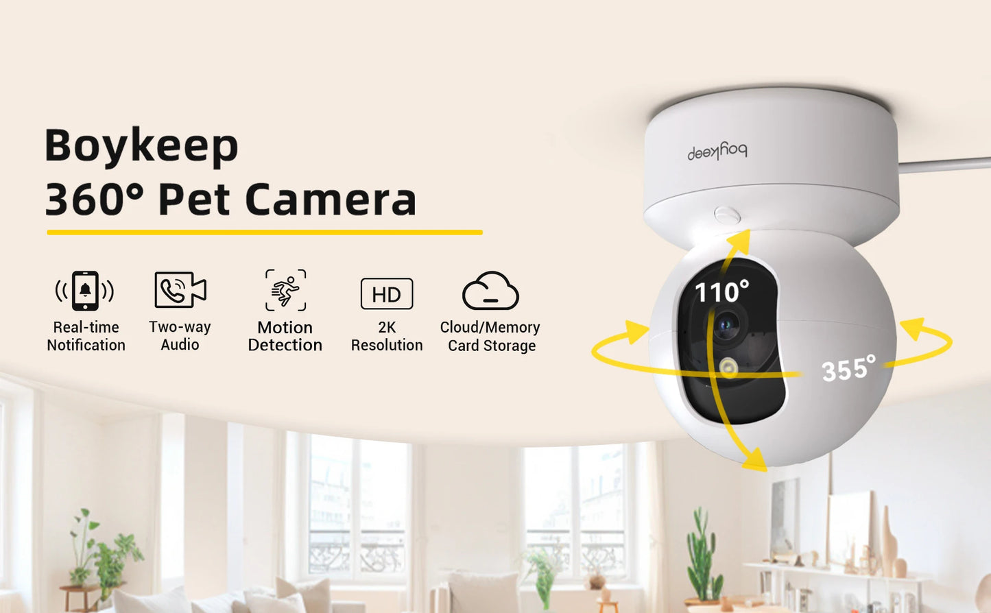 360° WiFi Pet Camera